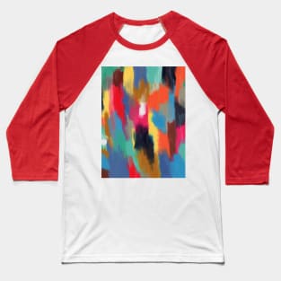 Color blast abstract oil painting Baseball T-Shirt
